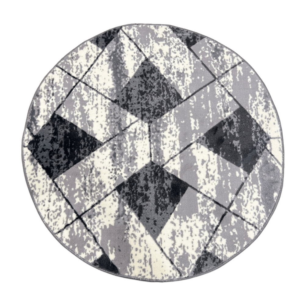พรม MJHOMEDESIGNS ROUND CARPET ขนาด 100 ซม. เทา